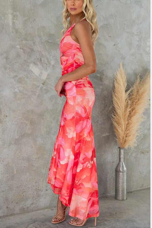 Maxi Dress Floral Print - Klasseva USA