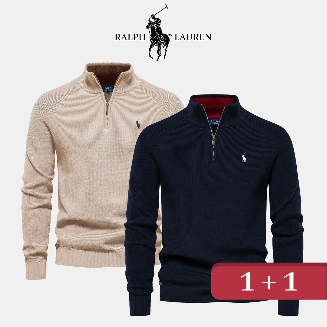 R&L 1+1 Zip Neck Sweater - Klasseva USA