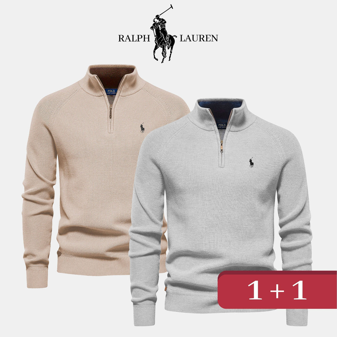 R&L 1+1 Zip Neck Sweater - Klasseva USA