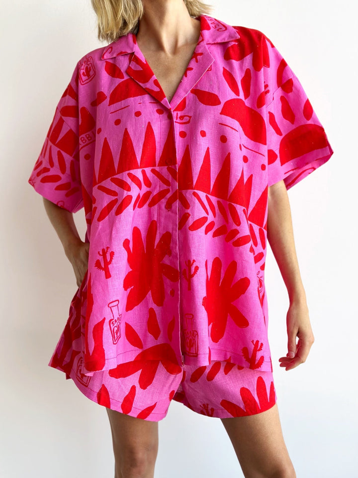 Syrene™ Short Sleeve Set - Pink - Klasseva USA