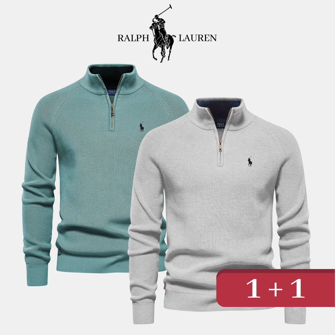 R&L 1+1 Zip Neck Sweater - Klasseva USA